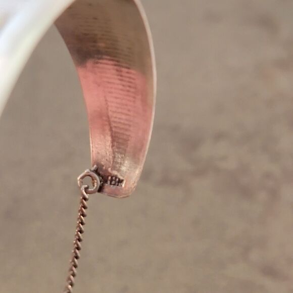 Vintage Sterling & 18k Yellow Gold Peruvian Inca Cuff Bracelet - Picture 6 of 10